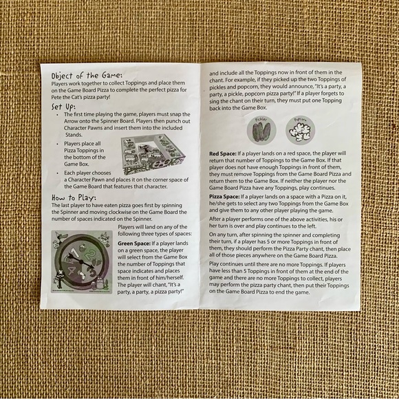 PETE THE CAT Pizza Pie Game & Pete the Cat Coloring Book - Picture 8 of 15